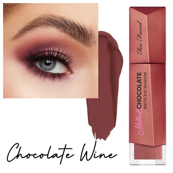 Too Faced Whipped Chocolate Wine Matte Liquid Eyeshadow (Mauve Purple) - Picture 7 of 11